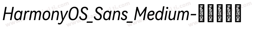 HarmonyOS_Sans_Medium字体转换