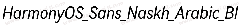 HarmonyOS_Sans_Naskh_Arabic_Black字体转换
