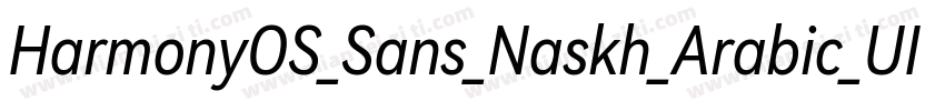 HarmonyOS_Sans_Naskh_Arabic_UI_Regu字体转换
