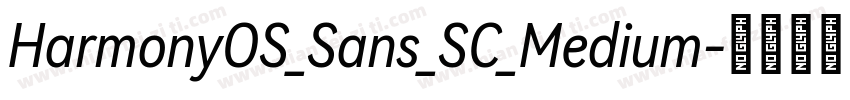 HarmonyOS_Sans_SC_Medium字体转换