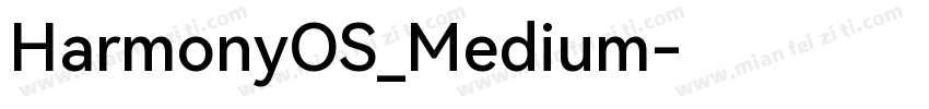 HarmonyOS_Medium字体转换