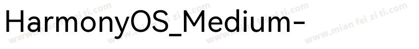HarmonyOS_Medium字体转换