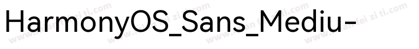 HarmonyOS_Sans_Mediu字体转换