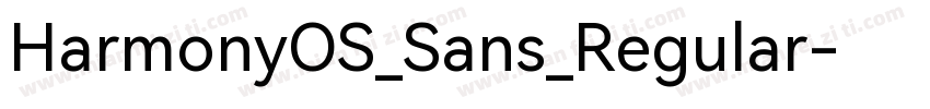 HarmonyOS_Sans_Regular字体转换