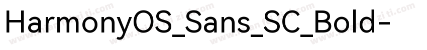 HarmonyOS_Sans_SC_Bold-常规字体转换