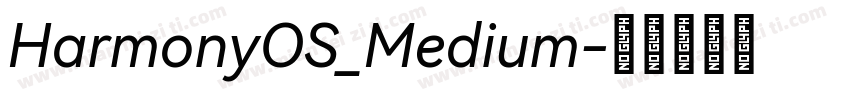 HarmonyOS_Medium字体转换