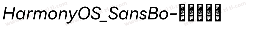 HarmonyOS_SansBo字体转换