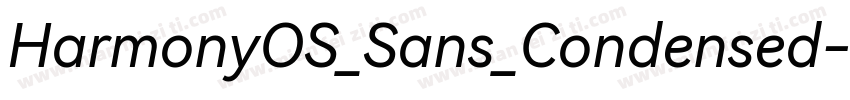 HarmonyOS_Sans_Condensed字体转换