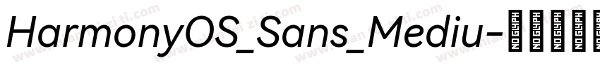 HarmonyOS_Sans_Mediu字体转换