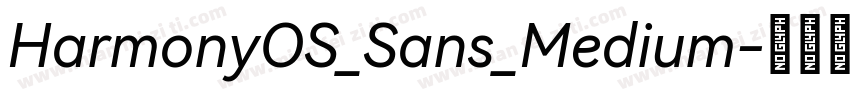 HarmonyOS_Sans_Medium字体转换