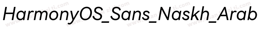 HarmonyOS_Sans_Naskh_Arabic_Lightt字体转换