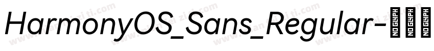 HarmonyOS_Sans_Regular字体转换
