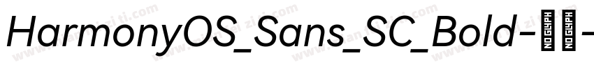 HarmonyOS_Sans_SC_Bold-常规字体转换