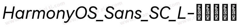 HarmonyOS_Sans_SC_L字体转换