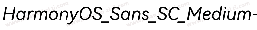 HarmonyOS_Sans_SC_Medium字体转换