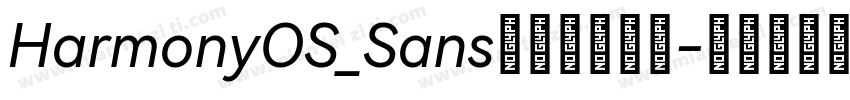 HarmonyOS_Sans这个字体有吗字体转换