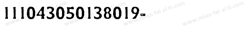 111043050138019字体转换