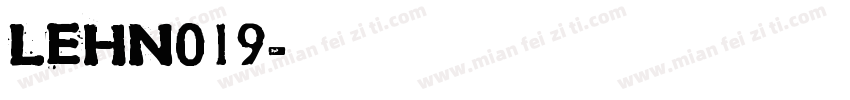 LEHN019字体转换