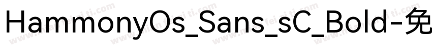 HammonyOs_Sans_sC_Bold字体转换