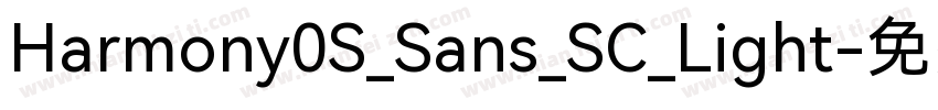 Harmony0S_Sans_SC_Light字体转换