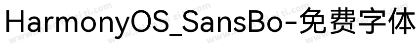 HarmonyOS_SansBo字体转换