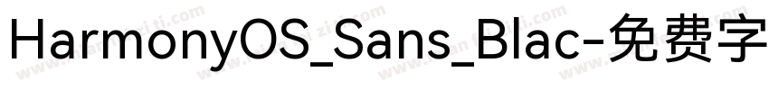HarmonyOS_Sans_Blac字体转换