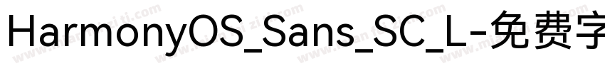 HarmonyOS_Sans_SC_L字体转换