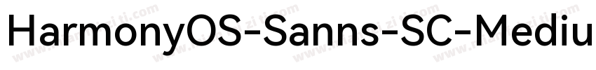 HarmonyOS-Sanns-SC-Medium字体转换