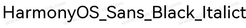 HarmonyOS_Sans_Black_Italicttf字体转换