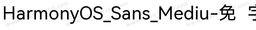 HarmonyOS_Sans_Mediu字体转换
