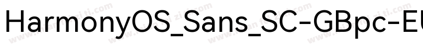 HarmonyOS_Sans_SC-GBpc-EUC-H字体转换