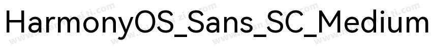 HarmonyOS_Sans_SC_Medium字体转换