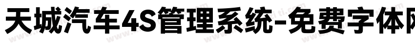 天城汽车4S管理系统字体转换