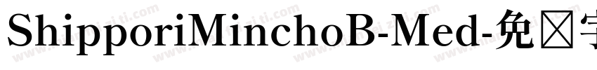 ShipporiMinchoB-Med字体转换