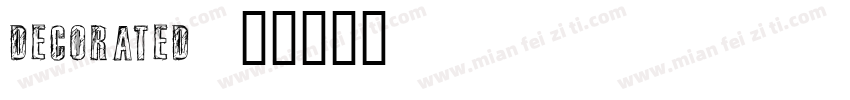 decorated035字体转换