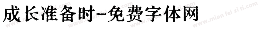 成长准备时字体转换
