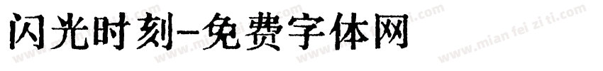 闪光时刻字体转换