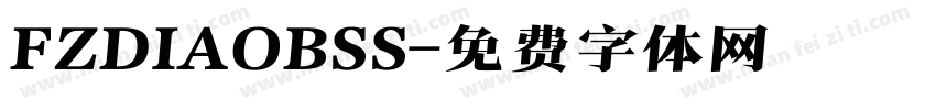 FZDIAOBSS字体转换