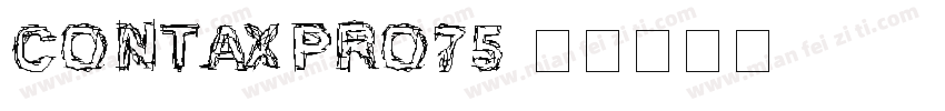 contaxpro75字体转换