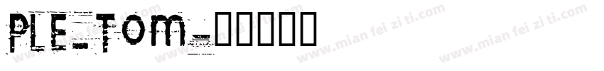 PLE_Tom字体转换