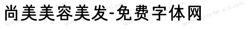 尚美美容美发字体转换