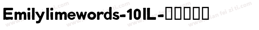 Emilylimewords-10lL字体转换