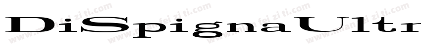 DiSpignaUltra-Roman字体转换