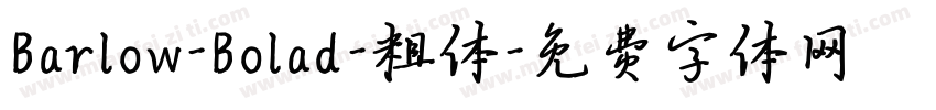 Barlow-Bolad-粗体字体转换