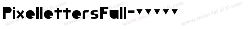 PixellettersFull字体转换