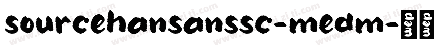 sourcehansanssc-medm字体转换