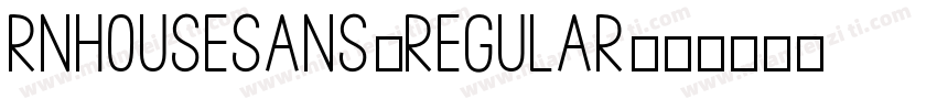 RNHouseSans-Regular字体转换