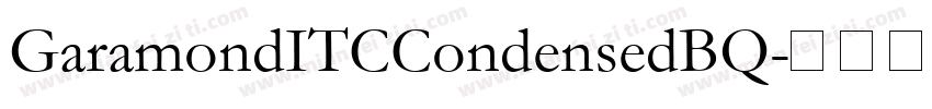GaramondITCCondensedBQ字体转换