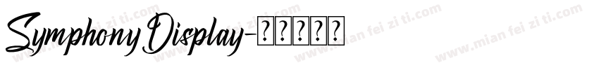 SymphonyDisplay字体转换