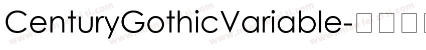 CenturyGothicVariable字体转换